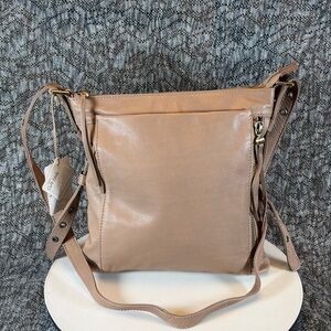 HOBO Crusade Crossbody Purse Bag Taupe